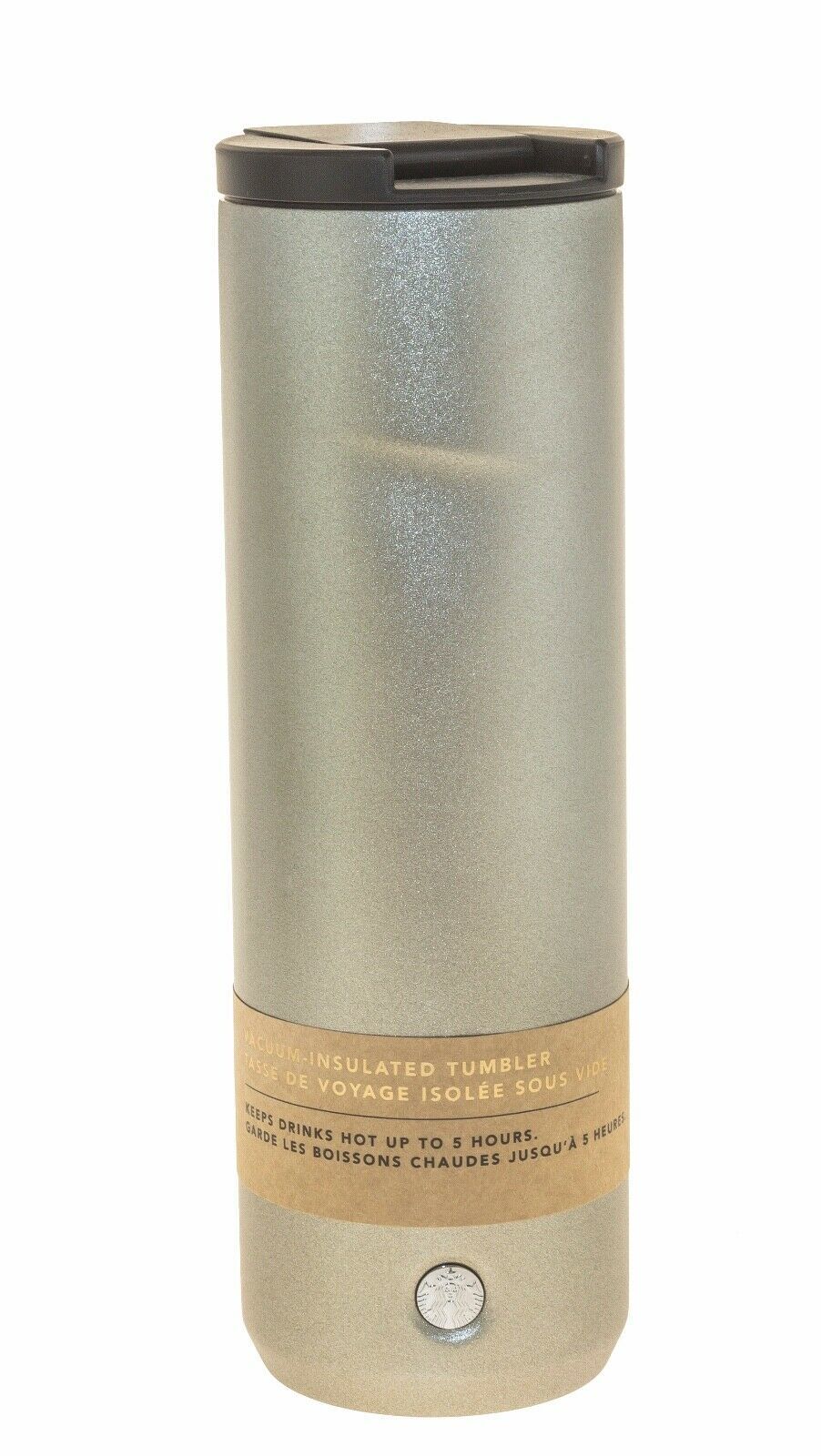 Starbucks Silver Glitter Christmas Edition Insulated Vacuum Tumbler 20 Oz NEW - $54.75