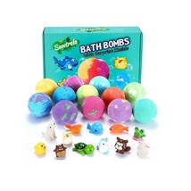 Santrela Bath Bombs for Kids with Toys Inside | Surprise Toy 12 Pieces Gift Set  - £59.93 GBP