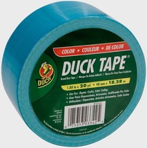 Duck Tape Duct 1.88&quot; x 20 Yd Aqua Blue Color Coding Crafts Multi Use 1265020 - £19.43 GBP