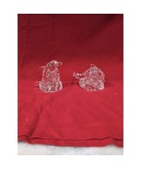 Lenox Lead Crystal Dolphin Salt Pepper Shakers, Czech Republic Made, Tab... - $21.72 CAD