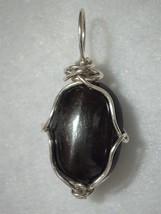 Black Star (Star of India) Bead Pendant Wire Wrapped .925 SS by Jemel - $68.00