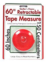 Quilter's Choice 60 inch Retractable Tape Measure Red - $5.95
