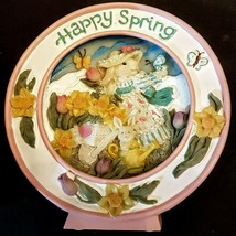 Avon Mrs Rose Hare Musical Scene Easter Parade Spring VTG Figurine 4.75" PLAYS - $17.82