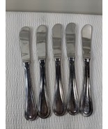 Mepra Inox Norma Butter Knife set 5 stainless steel heavy table knives g... - $93.57 CAD