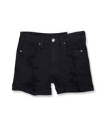 American Eagle Women&#39;s Black Wash Destroyed Mom Jean Short US 2 6436-9 - $33.49 CAD