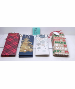 Set of 6 Wine Bottle Assorted Design Christmas Gift Bags with Tags Lot o... - $42.74 CAD