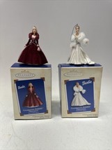 Lot Of 4 Hallmark Keepsake Ornament Barbie 1997, 2002, 2003, &amp; Wedding Day - £19.91 GBP