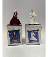 Lot Of 4 Hallmark Keepsake Ornament Barbie 1997, 2002, 2003, &amp; Wedding Day - £19.57 GBP