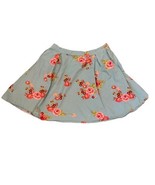 Matilda Jane Skirt Womens Size Large Color Aqua Floral Pleated Elastic S... - $471.55 MXN