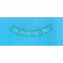 1975-1977 Corvette Decal Unleaded Fuel Only White Letters - $14.80