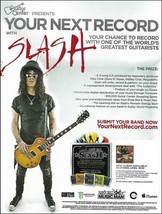 Guns N&#39; Roses Slash 2010 Ernie Ball Guitar Strings &amp; Pick advertisement ad print - £3.33 GBP