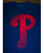 PHILADELPHIA PHILLIES MLB BASEBALL T-Shirt MEDIUM MENS Blue NEW w/ TAG - $19.80