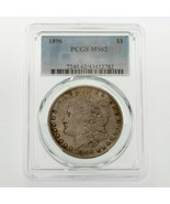 1896 $1 Silver Morgan Dollar Graded by PCGS as MS-62! Gorgeous Coin - £63.45 GBP