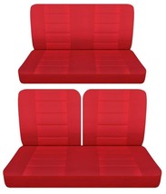 Fits 1963 Ford Galaxie 500 fastback 2dr Front 50-50 top and rear seat covers - £97.57 GBP