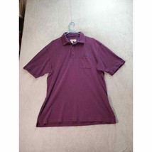 Territory Ahead Polo Shirt Mens Tall XL Purple 100% Cotton Pocket Slit Collared - £17.57 GBP
