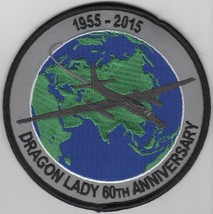 4&quot; USAF AIR FORCE 60TH ANNIVERSARY DRAGON LADY 2015 EMBROIDERED JACKET P... - £27.51 GBP