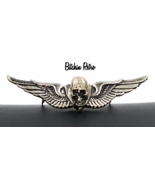 Vintage Winged Scull Pin 1976 from MM Limited Chicago   Biker Chopper Go... - £50.35 GBP