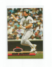 Mark Mc Gwire (Oakland Athletics) 1993 Topps Stadium Club Card #478 - £3.98 GBP