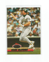 Mark Mc Gwire (Oakland Athletics) 1993 Topps Stadium Club Card #478 - £3.91 GBP