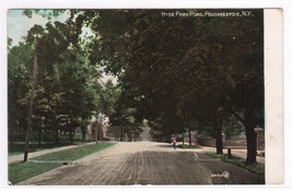 Hyde Park Road Poughkeepsie New York 1908 postcard - £4.70 GBP