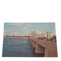 Postcard Iroquois Control Dam At Iroquois Canada Chrome Unposted - $6.92