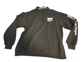 Bobcat Of Las Vegas 1/4 Zip Pullover Mens XL Gray Long Sleeve EUC - $38.00