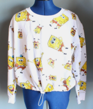 Juniors SpongeBob SquarePants By Nickelodeon White/Yellow Sweatshirt ~XL~ - £11.19 GBP
