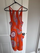 NWT Anthropologie Floreat Livia Halter Dress Orange Size 0 Asymmetrical Hem - £11.03 GBP