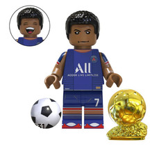 MZ Kylian Mbappé Soccer Player World Cup V2 Action Minifigures - $89.12 MXN