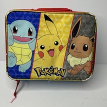 Pokemon Thermos Lunch Box Squirtle Evee Pikachu Soft Sided Carrying Hand... - $14.75