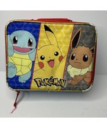 Pokemon Thermos Lunch Box Squirtle Evee Pikachu Soft Sided Carrying Hand... - £11.74 GBP