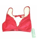 Coastal Blue Women&#39;s Swimwear Rickrack Trim Bikini Top, Maui Rose Large - $12.29 CAD