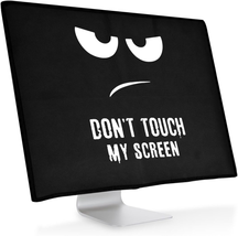 Kwmobile Computer Monitor Cover Compatible with 27-28&quot; Monitor - Don&#39;T Touch My  - £16.96 GBP