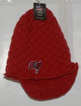 Reebok NFL Licensed Tampa Bay Buccaneers Red Billed Womens Winter Cap image 2