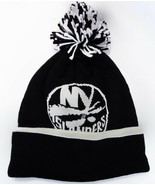 New York Islanders Reebok KT52Z NHL Hockey Pom Pom Black Knit Beanie Toq... - £16.66 GBP