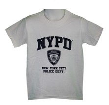 NYPD Kids Short Sleeve Screen Print T-Shirt White - £13.57 GBP