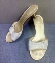 Chanel Open Toe Logo Mule Sandals Shoes Size 36.5 IT / 6.5 US - $247.49