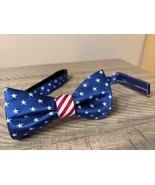 Saddlebred Men&#39;s USA American Flag Bow Tie Pre-Tied USA Patriotic Bow Ti... - $21.81 CAD