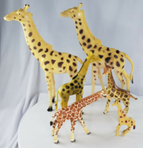 Giraffe Safari Animal Toy Figure Lot PVC Plastic - £12.15 GBP
