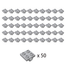 50x Light Gray 2817 Technic Doub. Bearing PL.2x2/Plate Special 2x2 with 2 Holes - £7.00 GBP