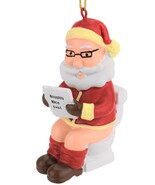 NO PACKAGING Santa On The Throne Christmas Ornament Xmas Claus Fun Funny... - $10.00