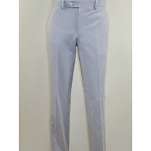 Men's Seersucker Suit Light Weight 100% Cotton By ENZO E58303-1 Blue image 13