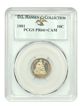 1881 10C Pcgs PR66+CAM Ex: D.L. Hansen - £2,474.24 GBP