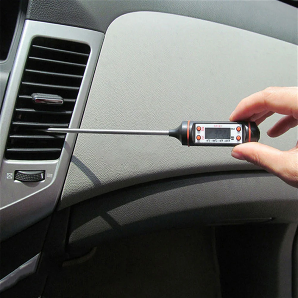 Car Air Condition Outlet Needle Type LCD Digital Gauge Thermometer -50~+300 De - £11.05 GBP