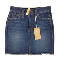NWT MADEWELL Stretch Denim High-Waist Straight Mini Skirt, Hayson Wash 2... - $36.77