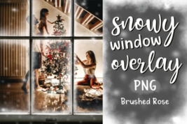 Snowy window overlay png christm thumb200