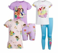 5-Pc. Set ~ Disney PRINCESS™ ~ 3-Tops ~ Leggings ~ Shorts ~ Multicolor ~... - £23.91 GBP