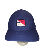 Nike Air Adjustable Strapback Hat Cap Blue VTG Y2K Blue Swoosh Red Max T... - $21.79