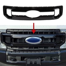 For 2020-2022 Ford F-250 F-350 F-450 XL Gloss Black Grille Grill Overlay... - $219.99