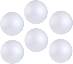 LOMIMOS 6Pcs 6 Inch White Foam Balls, Polystyrene Craft Balls for Art Craft Hous - £22.44 GBP